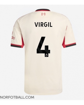 Billige Fotballdrakt Liverpool Virgil van Dijk #4 Replika Bortedrakt 2025-26 Kortermet